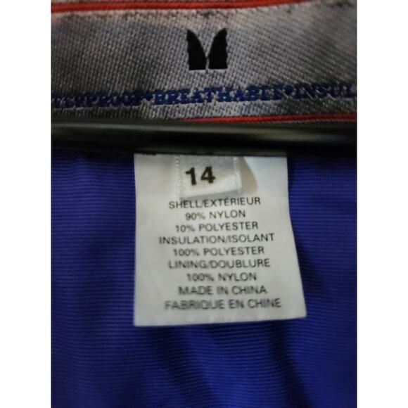 Vintage Vitesse Couloir Ski Suit Blue Large 14 Snowsuit One Piece Snow Bib - Picture 8 of 14